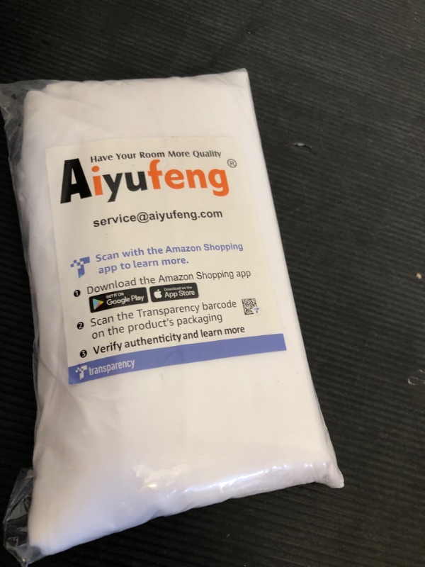 Photo 1 of Aiyufeng Sheer Voile Window Treatment Rod Pocket Curtain Panels for Kitchen Bedroom Living Room Drapes Sunlight Filtering Privacy Semi Home Decor Assorted Colors Sizes (White, 40 W x 72 L)