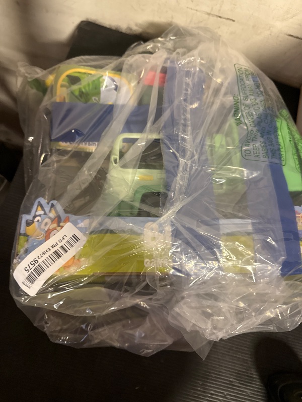 Photo 1 of Bluey Garbage Truck Toy Set, Bingo, Bin Man Figures - Includes Trash Cans & Accessories | Amazon Exclusive Playset for Kids Ages 3+