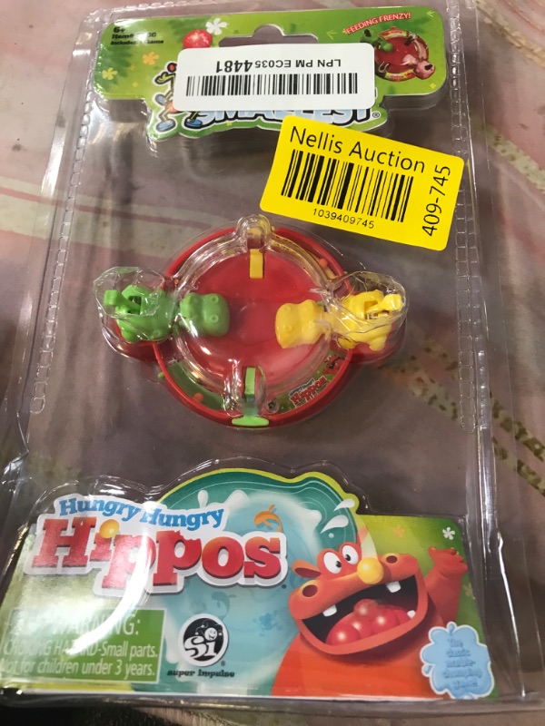 Photo 1 of World's Smallest Hungry Hungry Hippos, Super Fun for Outdoors, Travel & Family Game Night, Multicolor, Miniature