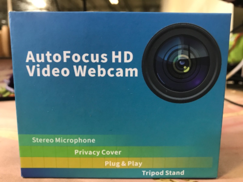 Photo 1 of TRAUSI 1080P HD Webcam with Microphone, Noise Cancellation, Privacy Cover, Wide-Angle Lens, Auto Light Correction, Plug & Play USB Webcam for Laptop, Desktop, PC, Mac, Zoom, Skype, Streaming Black