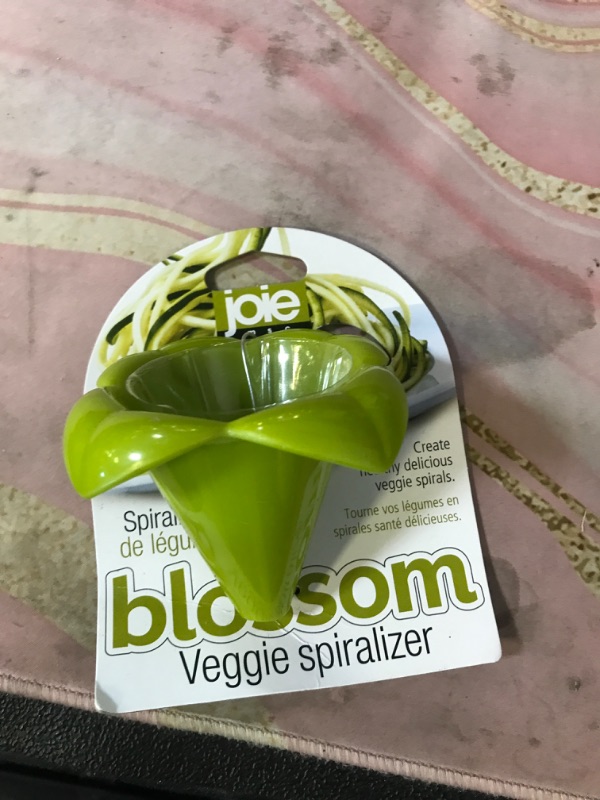Photo 1 of Joie Blossom Veggie Spiralizer, Easily Make Vegetable Spirals and Zucchini Noodles, Fun Handheld Kitchen Gadget, Stainless Steel, BPA-Free