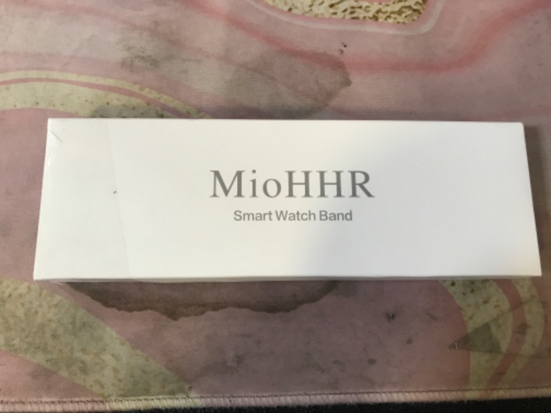 Photo 1 of MioHHR Slim Metal Band Compatible with Apple Watch Band 42mm(Series 10) 41mm 40mm 38mm,Dressy Stainless Steel Chain Strap for Women iWatch Bands Series 9 8 7 6 5 4 3 2 1 SE,Silver/Gold