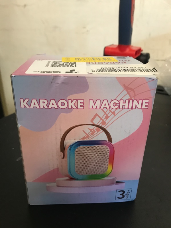Photo 1 of Peski Karaoke Machine for Kids Adults, Portable Bluetooth Mini Karaoke Microphone Singing Speaker Karaoke Player with 2 Wireless Mic, Birthday Gifts for Girls Boys Family Home Party(Rose Gold)