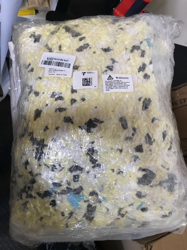 Photo 1 of Welacer Shredded Memory Foam Filling 10lbs for Bean Bag Filler, Pillow Chair Cushion Arts Crafts Refill, Without Added Gel Particles, Premium Soft and Great for Stuffing, Multi Color and Shape