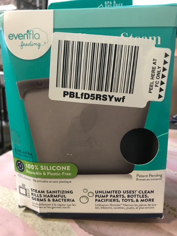 Photo 1 of Silicone Steam Sanitizing Bag, Grey
