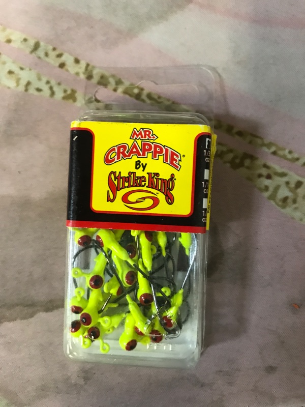 Photo 1 of Strike King MRCJH25PK132-1 Mr. Fishing Jig Chartreuse, 1/32oz