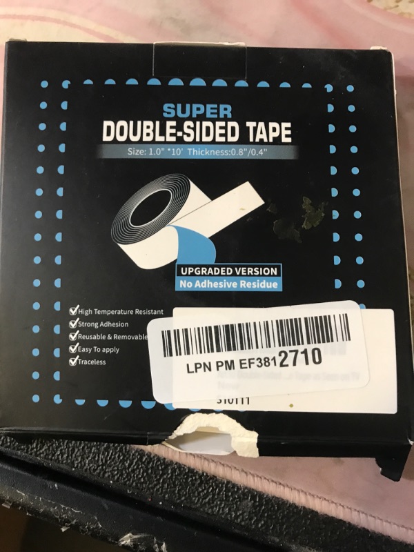 Photo 1 of Art3d Double-Sided Mounting Tape (10FT), Multipurpose Removable Adhesive Foam Tape, Transparent, Household