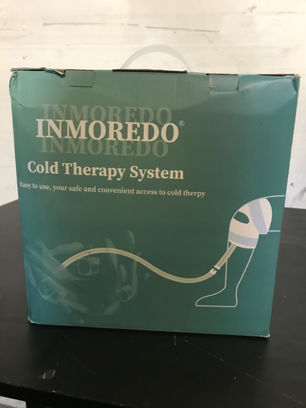 Photo 1 of Inmoredo Portable Cold Therapy System Machine with Adjustable Knee, Lightweight Bag, Strong Pain Relief, Ideal for Post-Surgery Recovery and Swelling Reduction Ice Machine for Knee after Surgery Black