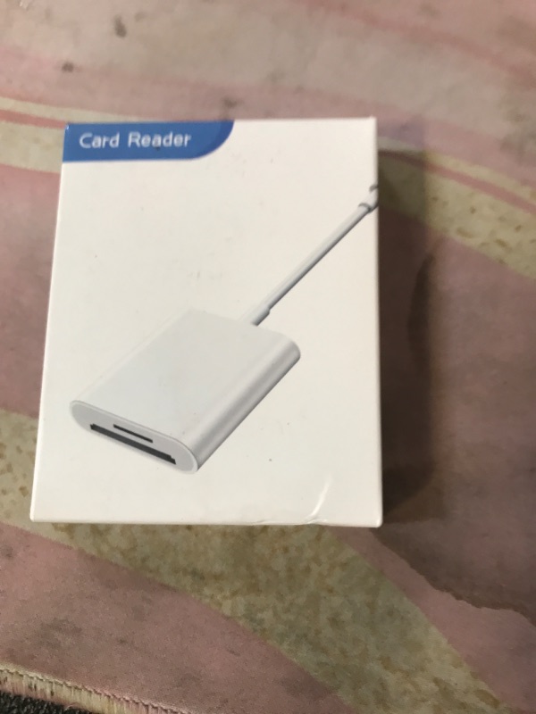 Photo 1 of SD Card Reader for iPhone iPad Camera,Dual Card Slot Memory Card Reader Supports SD and TF Card Trail Camera Viewer Sd Card Adapter Portable Micro Sd Card Reader No Application Required Plug and Play