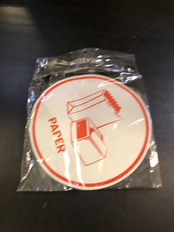 Photo 1 of Sutter Signs Recycling Stickers for Trash Can, 6" Wide | 5pcs Recycle Stickers for Plastic Bins - Paper, Aluminum, Plastic, Glass, Compost