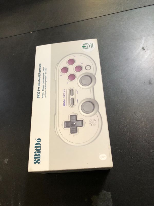 Photo 1 of 8Bitdo Sn30 Pro Wireless Bluetooth Controller, Hall Effect Joystick Update, Retro Gamepad for Switch/Switch 2, PC, Steam Deck, Android, Raspberry PI, iPhone, iPad, macOS and Apple TV (G Classic Edition)