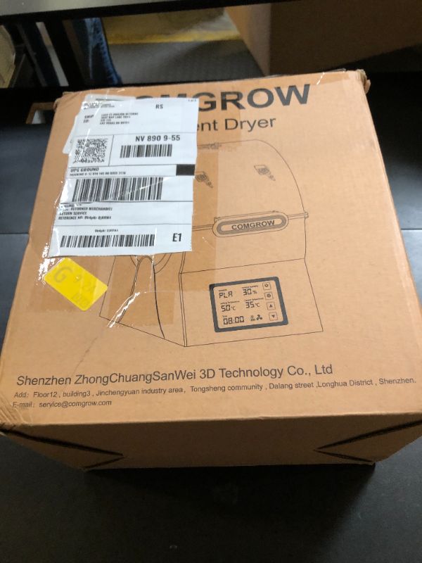 Photo 1 of Filament Dryer Box, SH02 Dry Box Filament Sealed Storage Box 3D Printer 2 Spools Holder with PTC Fast Heater, Filament Dehydrator with Touch Screen Compatible with PLA PETG TPU ABS 1.75/2.85mm