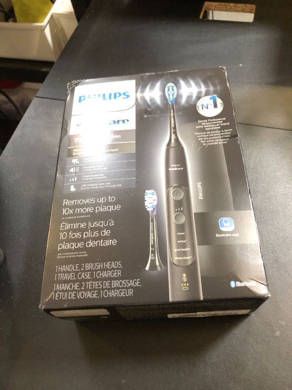 Photo 1 of Philips Sonicare ExpertClean 7500 Black, Rechargeable Electric Power Toothbrush, HX9690/05