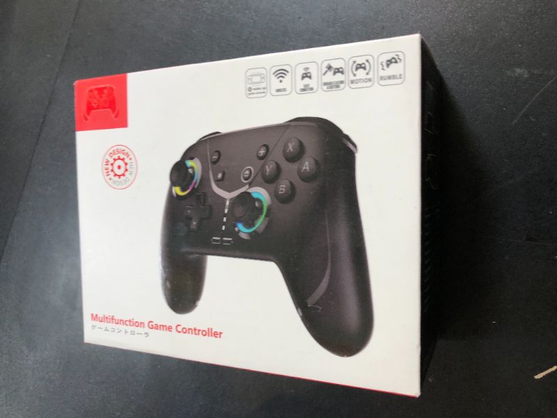 Photo 1 of Wireless Switch Controller for Nintendo Switch/Lite/OLED, Bluetooth Game Controller for iPhone/Android/Mobile Phone/PC/Steam/Mac/iPad/TV with Macro/Vibration/Motion Control/Turbo/800mAh Battery