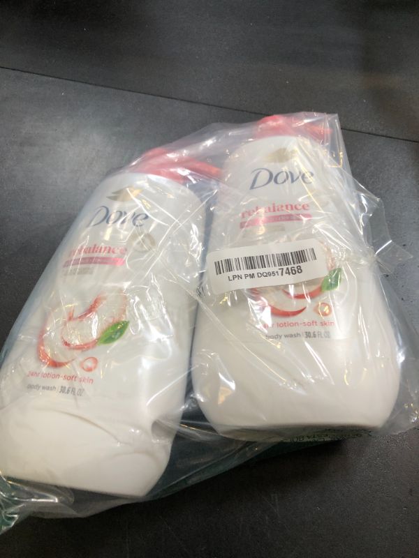 Photo 1 of Dove Body Wash 3 Count Rebalance White Peach & Rice Milk For 24hr Lotion-Soft Skin Moisturizing Skin Cleanser with No Sulfates No Parabens