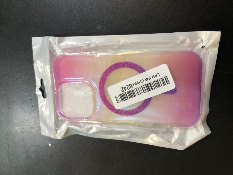 Photo 1 of TOPAUX for iPhone 16 Pro Bling Case for MagSafe Glitter Iridescent Translucent Slim Cover Sparkly Magnetic Rugged TPU Bumper Impact Resistant Protective Thin Hard Shell for iPhone 16 Pro 6.3 Pink Rose