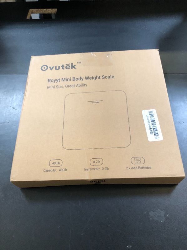 Photo 1 of Ovutek Bathroom Scale for Body Weight, Highly Accurate Digital Weighing Machine for People, Upgraded Batteries Included, Compact Size, LED Display, Physician Scale with Sturdy Tempered Glass, 400lb