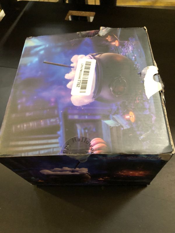 Photo 1 of Halloween Decorations Indoor - Magic Auto Stirring Mixing Witches Cauldron Halloween Decor with 4 Light Strings - Black Plastic Witch Bowl Hocus Pocus Party Decoration for Table Home Kitchen Room