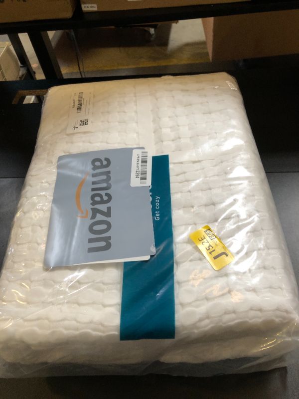 Photo 1 of Bedsure Cooling Cotton Waffle Oversized King Blanket - Lightweight Breathable Blankets Rayon Derived from Bamboo for Hot Sleepers, Luxury Throws for Bed and Sofa, Ivory, 120x96 Inches