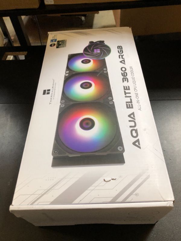 Photo 1 of Thermalright Aqua Elite 360 ARGB Liquid CPU Cooler, 360 AIO Cooling Row Size, 3 x 120mm PWM Fans, Computer CPU Cooler,for AMD:AM4/AM5, Intel LGA1851/1150/1151/1200/2011/ 1700