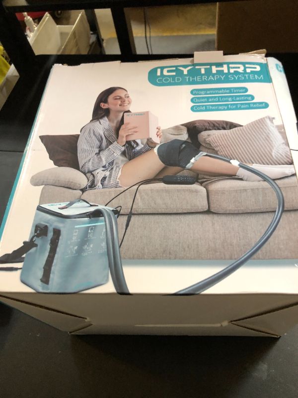 Photo 1 of ICYTHRP Cold Therapy Machine with Programmable Timer, Portable Ice Machine for Knee After Surgery, Knee Replacement Recovery System for Pain Relief w/Compression Pad for Shoulder, Hip and Ankle