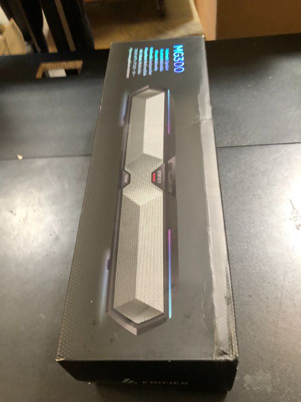 Photo 1 of Edifier MG300 Computer Sound Bar: Loud Speakers with Deep Bass - Switch RGB Built-in Microphone for Gaming Speakers Wireless Bluetooth 5.3 & USB Adapter PC Sound Bar for Desktop