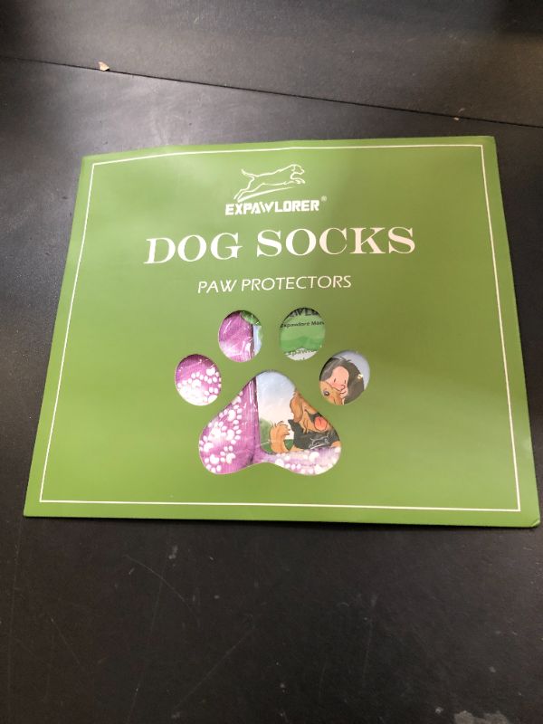 Photo 1 of EXPAWLORER Anti Slip Dog Socks to Prevent Licking Paws, Dog Shoes for Hot Pavement, Dog Booties for Small Medium Large Senior Dogs, Traction Control Dog Boots & Paw Protectors for Hardwood Floors