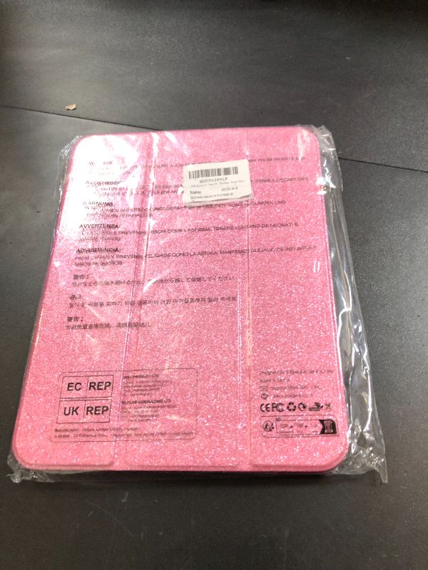 Photo 1 of INFILAND Compatible with iPad A16 11th Generation 11 Inch 2025 Case, iPad Case 10th Generation 10.9 Inch, Glitter Cover with Sparkly Clear Back, Pencil Holder, for Kids Girls (Rose Pink)
