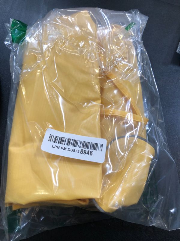 Photo 1 of VavoPaw Dog Raincoat for Large Medium Small Dogs, Adjustable Dog Rain Jacket with Clear Hood, Dog Poncho with Magic Tape and Reflective Strips, Yellow, 2XL Yellow, 2XL