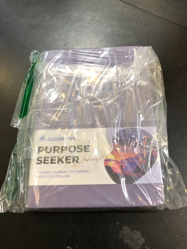 Photo 1 of Clever Fox Purpose Seeker Journal – Guided Manifestation & Life Reflection Planner for Daily Self-Exploration, Goal-Setting & Gratitude (Lavender)