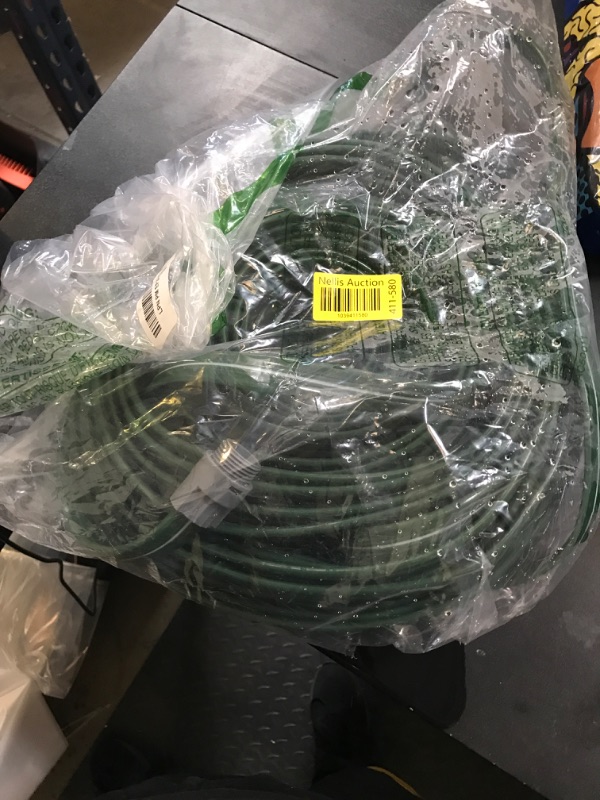 Photo 1 of Watoo 2025 Sprinkler Hose & Soaker Hose for Yard - 100 FT Reinforced Flat Garden Hose with Holes, Heavy Duty No-Kink Lawn Irrigation Hose (Includes Stakes, High Pressure Spray)