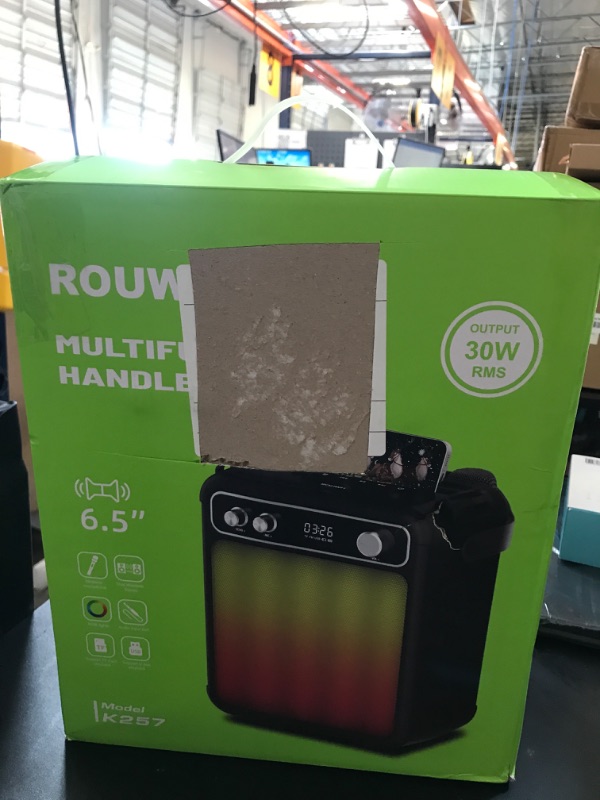 Photo 1 of Karaoke Machine,Karaoke Machine for Adults,Bluetooth Speaker with 2 Wireless Karaoke Microphones for Adults & Kids with LED Lights,Karaoke Microphone with PA System Supports TF Card/USB/FM/AUX/TWS