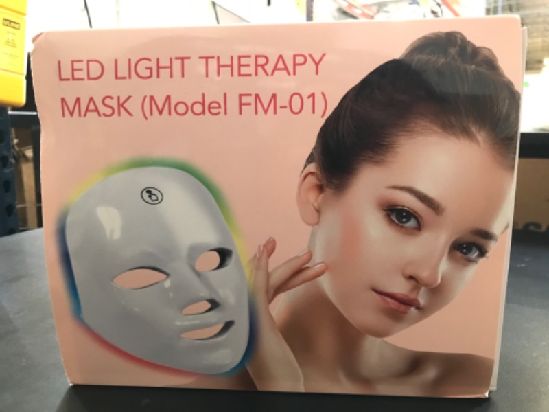 Photo 1 of TGML LED Light Therapy Mask(FM-01), FSA or HSA Eligible, Blue & Red Light Face Mask, Rechargeable & Portable for Travel and Home Use