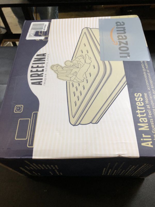 Photo 1 of Airefina Air Mattress Full with Built in Pump, 18" Comfort Blow Up Mattress Quick Inflation/Deflation, Inflatable Mattress with Carrying Bag Portable for Guest Home Full Size Colchones Inflables