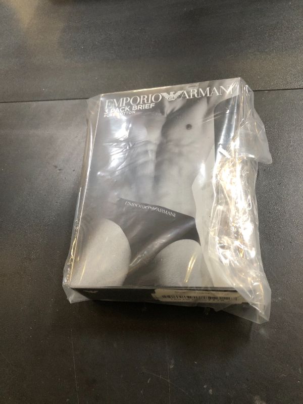Photo 1 of Emporio Armani Men's Cotton Briefs, 3-Pack, New Black, Small