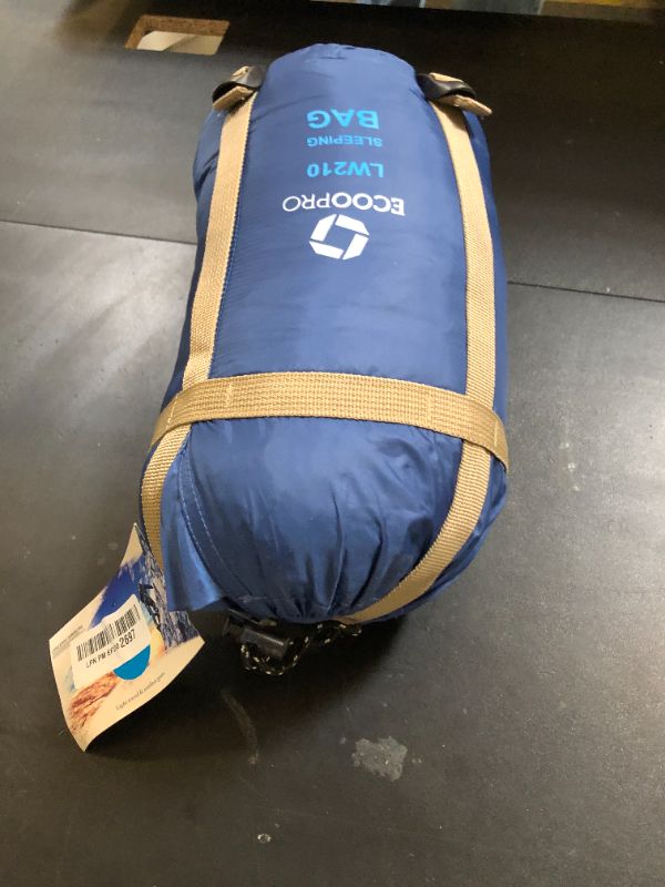 Photo 1 of ECOOPRO Warm Weather Sleeping Bag - Portable, Waterproof, Compact Lightweight, Comfort with Compression Sack - Great for Outdoor Camping, Backpacking & Hiking-83 L x 30" W Fits Adults
