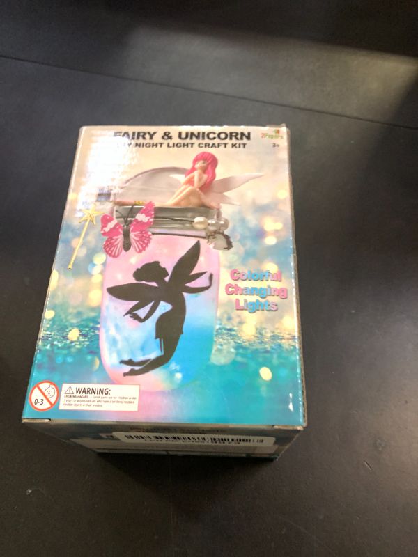 Photo 1 of Make Your Own Unicorn & Fairy Lantern Jar Night light Arts and Crafts for Kids, Best Birthday Gifts for Girls Ages 3 4 5 6 7 8 9 10 11 12 Years old, DIY Unicorn Gift & Fairy Craft Kit for Little Girls