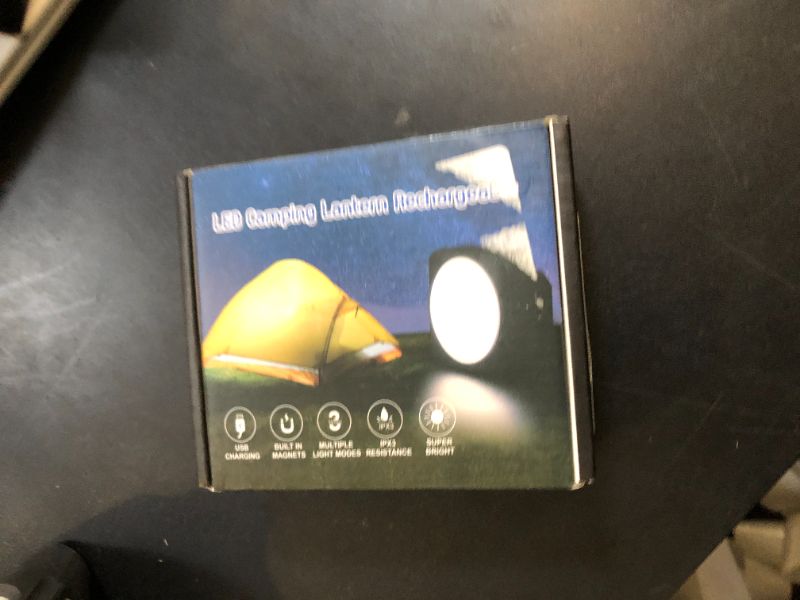 Photo 1 of Rechargeable Camping Lights FLY2SKY Tent Lights Mini Flashlight Portable LED Camping Lantern Survival Gear Camping Accessories for Hiking Backpacking Fishing Hurricane Emergency Outage