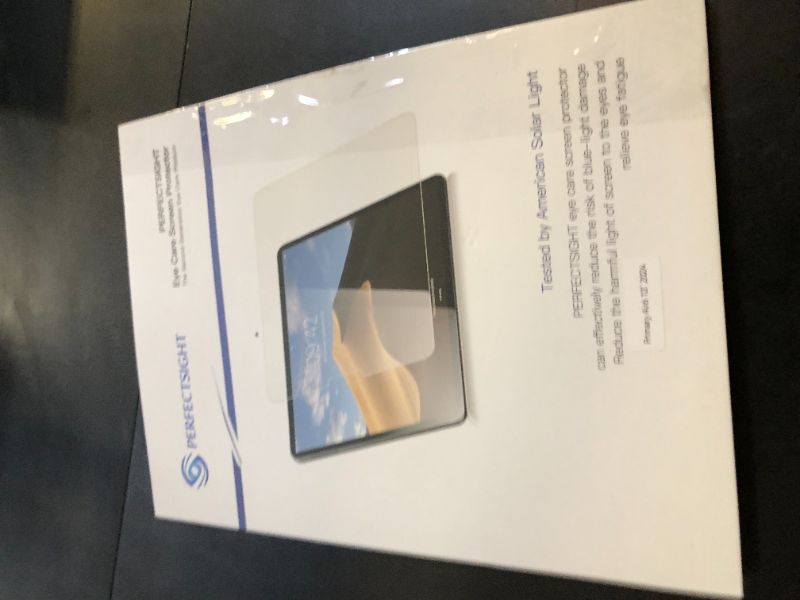 Photo 1 of PERFECTSIGHT Anti Glare Blue Light Screen Protector Compatible with iPad Air 13 Inch M3/M2 (7th/6th Generation, 2025/2024), Matte Low Reflection Eye Protection Blue Light Filter Tempered Glass, 1 Pack