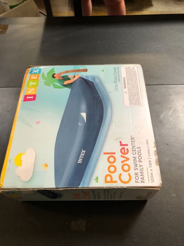 Photo 1 of Intex B008VQWPDK Rectangular Pool Cover for Swim Centers 58412EP, 1 Pack Multi