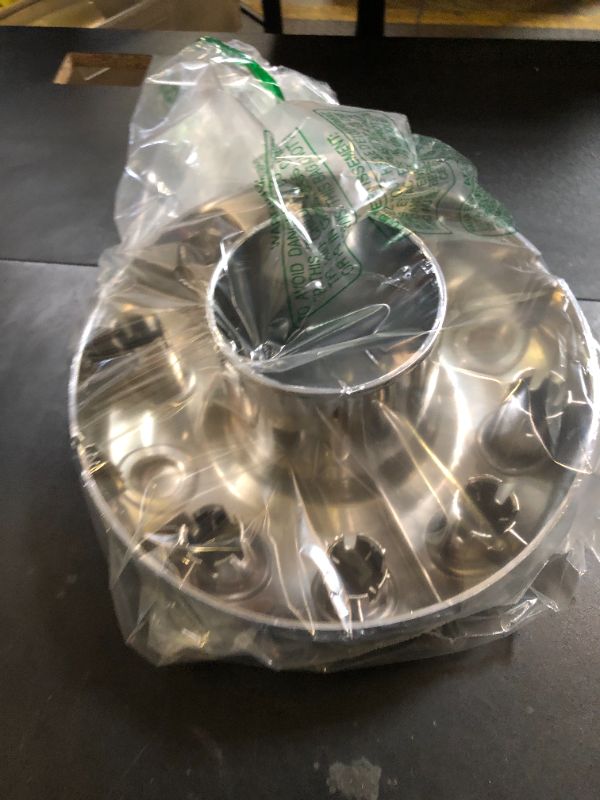 Photo 1 of LEABON 5C3Z1130NA Front 10 Lug Chrome Wheel Center Hub Cap Compatible with Ford F450 F550 Super Duty 2005?2017, 4WD Front Wheel Center Caps
