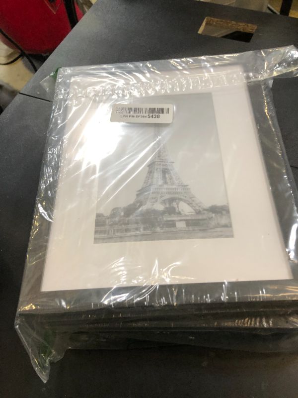 Photo 1 of upsimples 8x10 Picture Frame Set of 5, Display Pictures 5x7 with Mat or 8 x 10 Without, Wall Gallery Photo Frames, Black