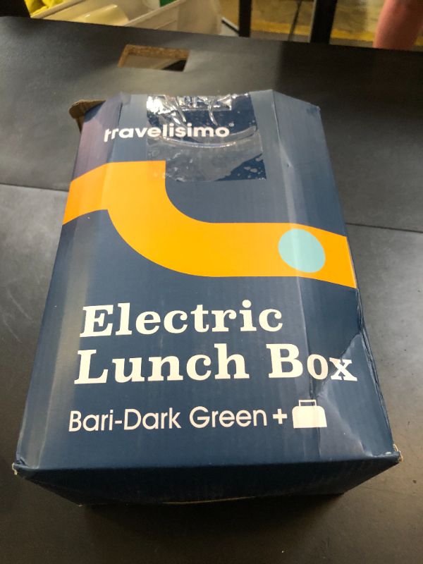 Photo 1 of TRAVELISIMO Electric Lunch Box for Adults, 80W Heated Lunch Box 1.5L Stainless Steel Electric Food Warmers, 12/24/110V Portable Food Warmer for Travel & Work, Loncheras para Hombres de Trabajo
