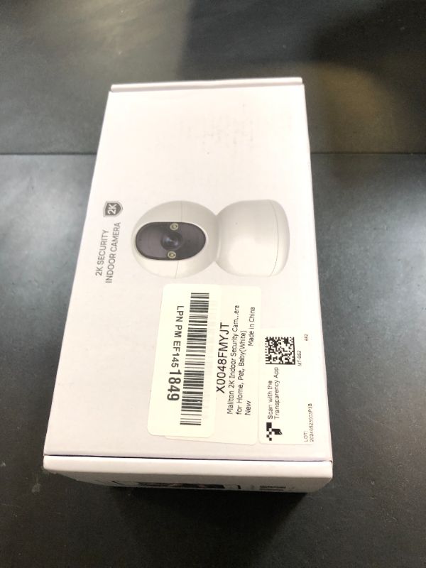 Photo 1 of Maliton Security Camera Indoor 2K, WiFi Camera for Home Security with Smart AI Motion Detection, Baby Monitor Pet/Dog Ca with Phone App, 360 Pan/Tilt for Room, Color Night Vision, 2-Way Audio