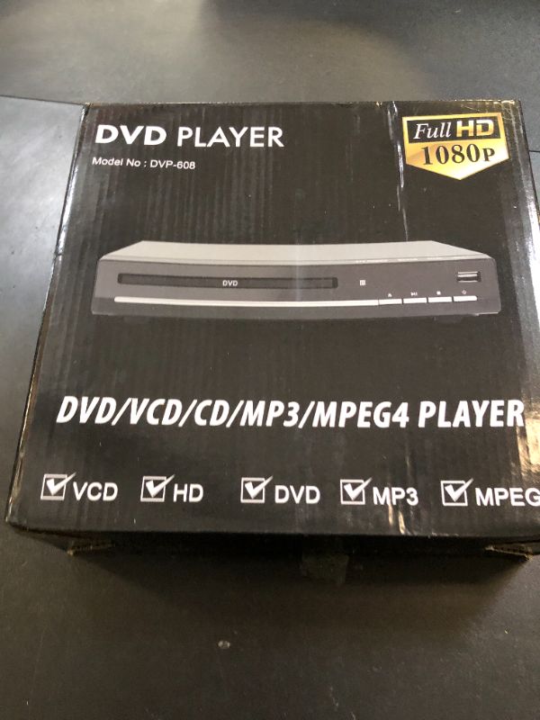 Photo 1 of DVD Players for TV with HDMI,Plays All Regions and Formats,CD Player for Home,Support 1080P Video/CD/DVD/VCD/JPEG/USB, Remote, HDMI and RCA Cables Included