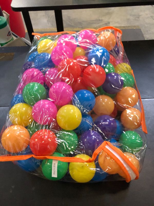 Photo 1 of Vanland Ball Pit Balls for Baby and Toddler Phthalate Free BPA Free Crush Proof Plastic - Multicolored Pit Balls in Reusable Play Toys for Kids with Storage Bag