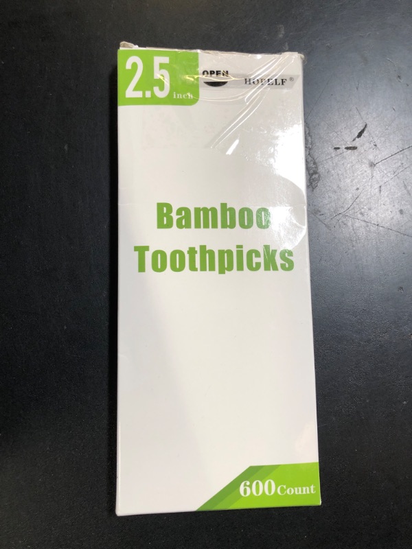Photo 1 of 600 Count Bamboo Toothpicks for Teeth Cleaning, Appetizer, Olive, Barbecue, Fruit, Double-Points Wooden Toothpick.