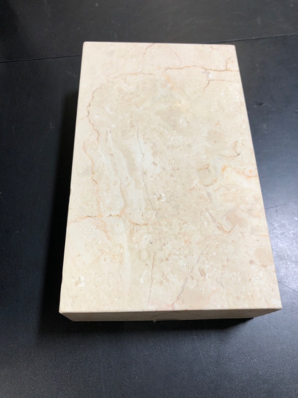 Photo 1 of Einova Dual Classic Stone – Dual Wireless Charging Pad in Genuine Marble, Designed in Italy, Qi Certified, for Smartphones, Wireless Earbuds & More – Cream Marble