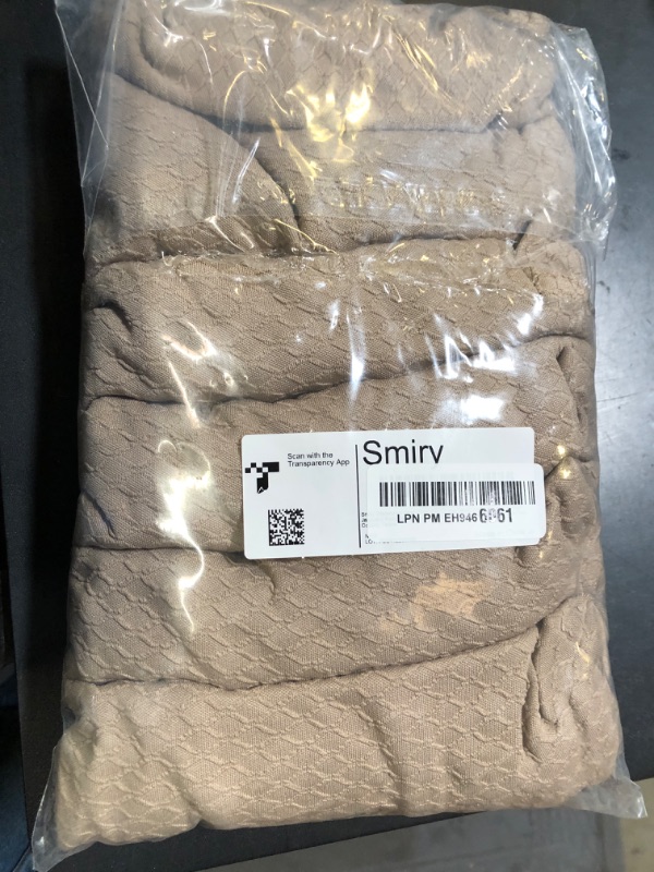 Photo 1 of Smiry Waterproof Seat Covers for Dining Room Chairs Set of 6, Stretch Jacquard Removable Washable Chair Seat Slipcovers Protector, No Rear Covers, Taupe