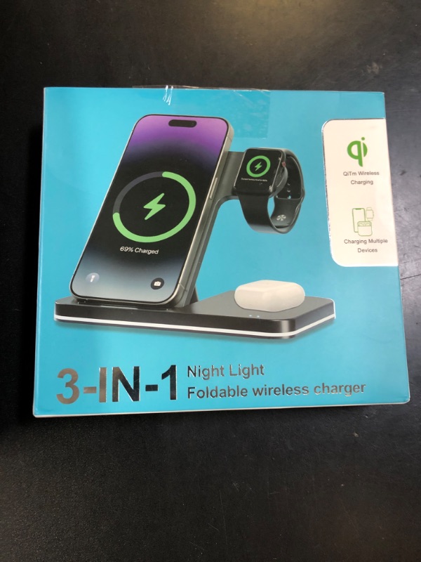 Photo 1 of 3 in 1 Charging Station Wireless Charger